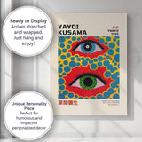 Colourful Pop Art Eyes Yayoi Kusama Exhibition Poster Canvas Wall Art Print Decor Picture Ready to Hang