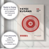 Red Spiral Geometric Abstract Yayoi Kusama Exhibition Poster Canvas Wall Art Print Decor Picture Ready to Hang