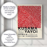 Red Polka Dot Abstract Yayoi Kusama Museum Exhibition Poster Canvas Wall Art Print Decor Picture Ready to Hang