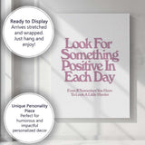 Positive Motivational Quote Minimalist Typography Canvas Wall Art Print Decor Picture Ready to Hang