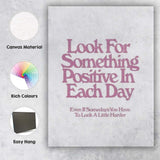Positive Motivational Quote Minimalist Typography Canvas Wall Art Print Decor Picture Ready to Hang