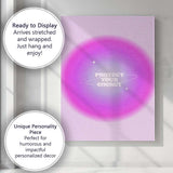 Protect Your Energy Pink Purple Gradient Motivational Typography Canvas Wall Art Print Decor Picture Ready to Hang