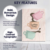 Pastel Coffee Time Pour Over Mug Kitchen Illustration Canvas Wall Art Print Decor Picture Ready to Hang