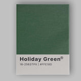 Holiday Green Christmas Colour Swatch Minimalist Typography Wall Art Canvas Wall Art Print Decor Picture Ready to Hang