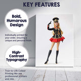 Elegant Christmas Toy Soldier Doll Fashion Illustration Canvas Wall Art Print Decor Picture Ready to Hang