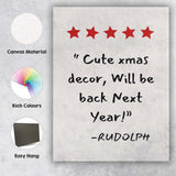 Cute Christmas Quote Typography Minimalist Festive Wall Art Canvas Wall Art Print Decor Picture Ready to Hang