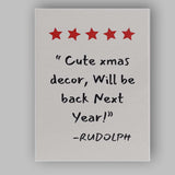 Cute Christmas Quote Typography Minimalist Festive Wall Art Canvas Wall Art Print Decor Picture Ready to Hang