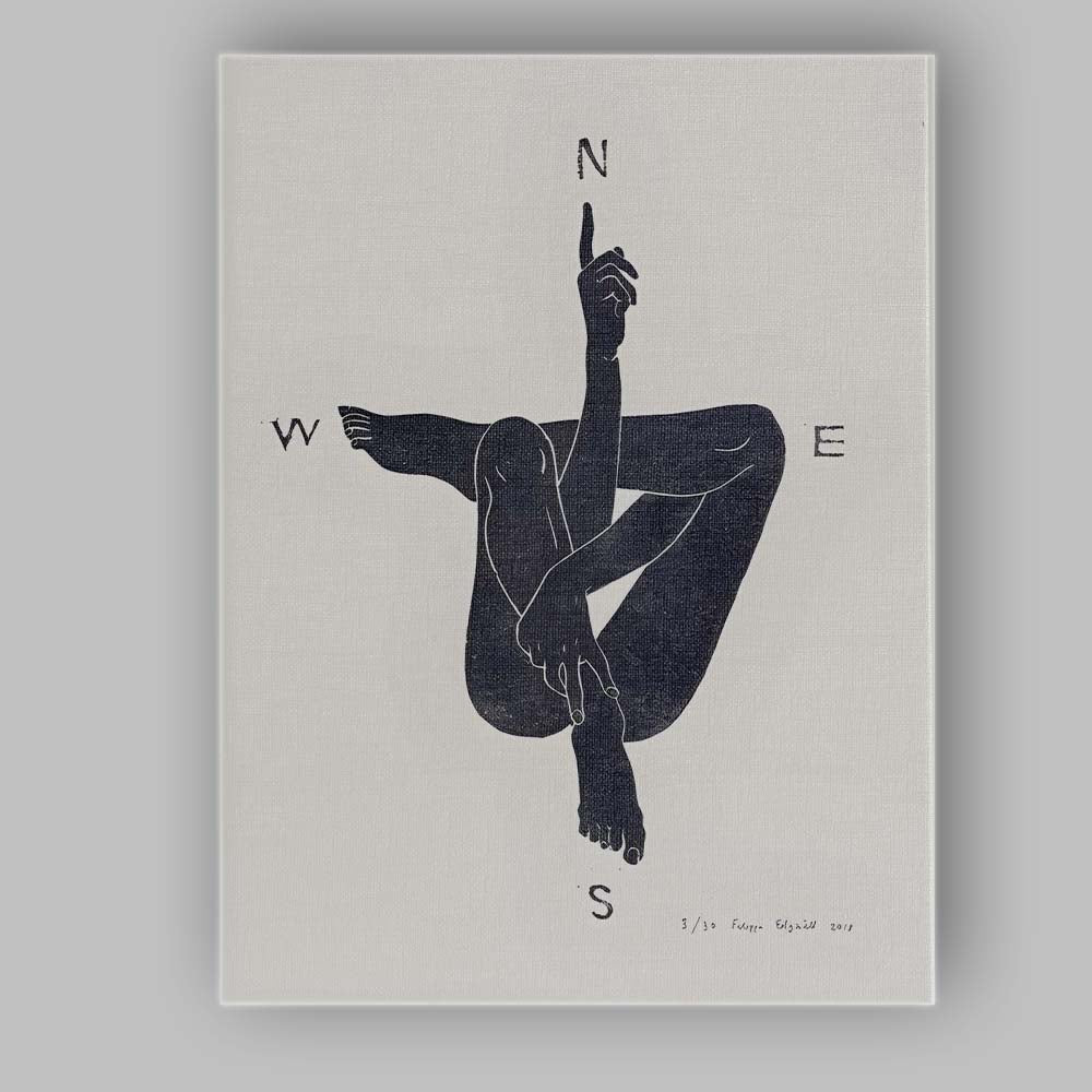 Minimalist Black Yoga Pose Silhouette Figure Canvas Wall Art Print Decor Picture Ready to Hang