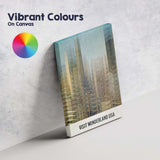 Abstract Layered City Skyline Urban Architecture Poster Canvas Wall Art Print Decor Picture Ready to Hang