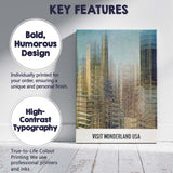 Abstract Layered City Skyline Urban Architecture Poster Canvas Wall Art Print Decor Picture Ready to Hang