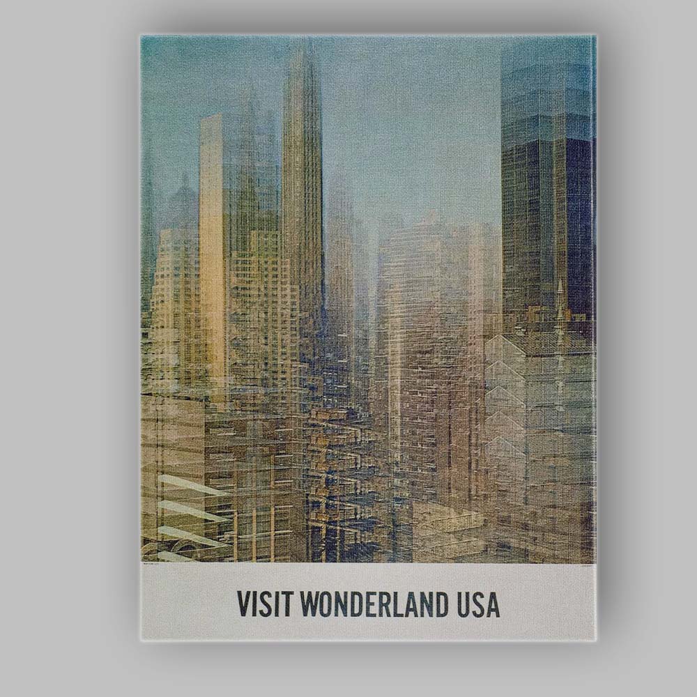 Abstract Layered City Skyline Urban Architecture Poster Canvas Wall Art Print Decor Picture Ready to Hang