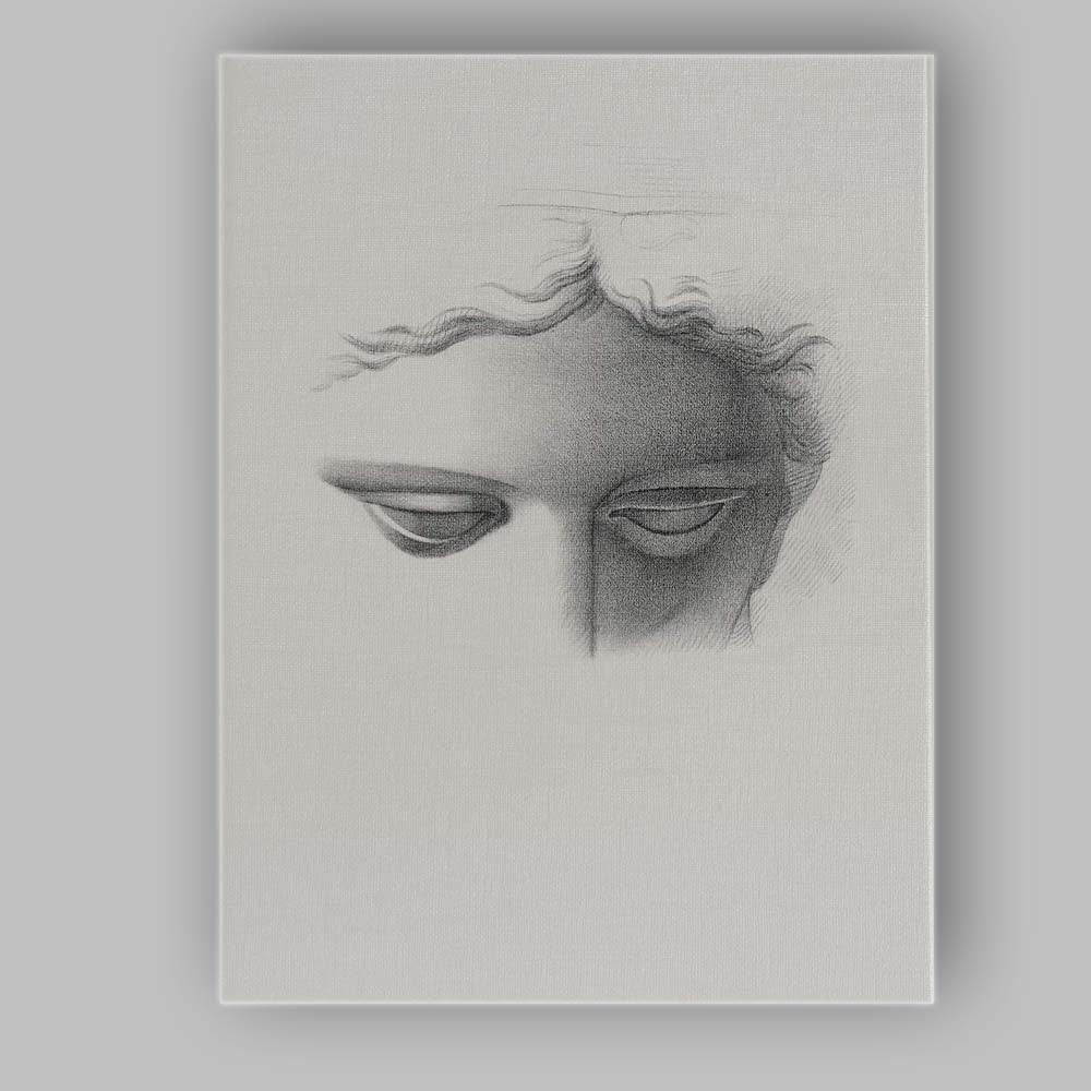 Minimalist Surreal Classical Statue Face Sketch Poster Canvas Wall Art Print Decor Picture Ready to Hang