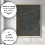 Minimalist Black Nude Female Figure Line Drawing Canvas Wall Art Print Decor Picture Ready to Hang