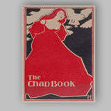 Art Nouveau Red Lady Dove Silhouette Graphic Poster Canvas Wall Art Print Decor Picture Ready to Hang