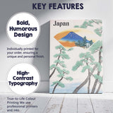Elegant Japan Mount Fuji Pine Trees Travel Poster Canvas Wall Art Print Decor Picture Ready to Hang