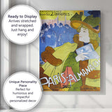 Art Nouveau Parisian Literary Fashion Poster Illustration Canvas Wall Art Print Decor Picture Ready to Hang