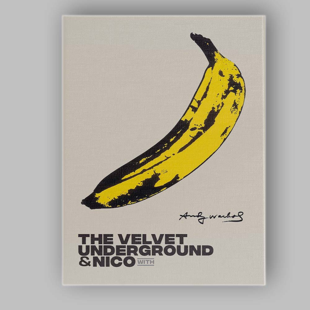 Pop Art Yellow Banana Music Album Inspired Graphic Canvas Wall Art Print Decor Picture Ready to Hang