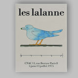 Les Lalanne Blue Bird Sculpture Minimalist French Gallery Style Canvas Wall Art Print Decor Picture Ready to Hang