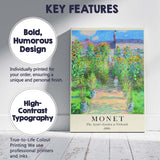 Impressionist Sunflower Garden Landscape Colourful French Painting Canvas Wall Art Print Decor Picture Ready to Hang