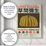 Japanese Pumpkin Dot Pattern Contemporary Pop Art Exhibition Canvas Wall Art Print Decor Picture Ready to Hang