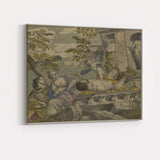 Classical Mythological Cupid and Lovers Antique Illustration Canvas Wall Art Print Decor Picture Ready to Hang