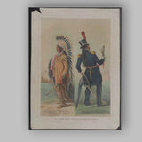 Native American Chief and Military Officer Historical Cultural Portrait Canvas Wall Art Print Decor Picture Ready to Hang
