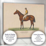 Ormonde Champion Racehorse Ridden By Jockey Antique Equestrian Print Canvas Wall Art Print Decor Picture Ready to Hang