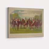 Celebrated Winning Horses And Jockeys American Turf Sporting Art Canvas Wall Art Print Decor Picture Ready to Hang