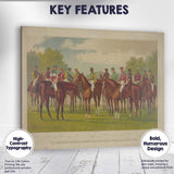 Celebrated Winning Horses And Jockeys American Turf Sporting Art Canvas Wall Art Print Decor Picture Ready to Hang