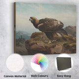 Majestic Golden Eagle Mountain Landscape Wildlife Painting Canvas Wall Art Print Decor Picture Ready to Hang