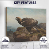 Majestic Golden Eagle Mountain Landscape Wildlife Painting Canvas Wall Art Print Decor Picture Ready to Hang