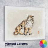Japanese Ink Wash Sleeping Cat Minimalist Animal Artwork Canvas Wall Art Print Decor Picture Ready to Hang