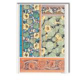 Art Nouveau Nasturtium Botanical Floral Pattern Canvas Wall Art Print Decor Picture Ready to Hang