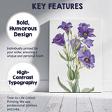 Purple Lisianthus Botanical Watercolour Flower Illustration Canvas Wall Art Print Decor Picture Ready to Hang