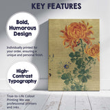 Japanese Style Golden Chrysanthemum Floral Painting Canvas Wall Art Print Decor Picture Ready to Hang