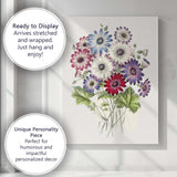 Vibrant Daisy Flower Bouquet Botanical Floral Arrangement Canvas Wall Art Print Decor Picture Ready to Hang
