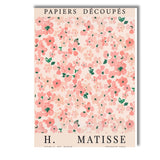 Blush Pink Floral Pattern French Poster Style Artwork Canvas Wall Art Print Decor Picture Ready to Hang