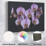 Purple Speckled Phalaenopsis Orchid Bloom Botanical Floral Canvas Wall Art Print Decor Picture Ready to Hang
