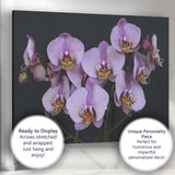 Purple Speckled Phalaenopsis Orchid Bloom Botanical Floral Canvas Wall Art Print Decor Picture Ready to Hang
