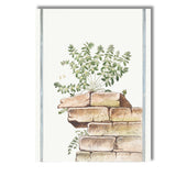 Antique Botanical Wall Plant Illustration Growing On Stone Ruins Canvas Wall Art Print Decor Picture Ready to Hang
