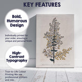 Antique Lawsonia Henna Botanical Illustration Delicate Yellow Blossom Canvas Wall Art Print Decor Picture Ready to Hang