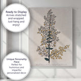 Antique Lawsonia Henna Botanical Illustration Delicate Yellow Blossom Canvas Wall Art Print Decor Picture Ready to Hang