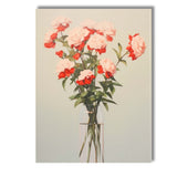 Soft Blush Carnation Bouquet in Glass Vase Elegant Floral Still Life Canvas Wall Art Print Decor Picture Ready to Hang