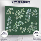 Sage Green Eucalyptus Foliage Botanical Watercolour Branches Canvas Wall Art Print Decor Picture Ready to Hang