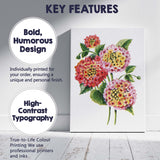 Colourful Lantana Flower Cluster Botanical Illustration Canvas Wall Art Print Decor Picture Ready to Hang