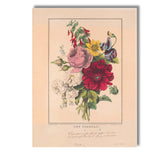Victorian Floral Bouquet Roses Dahlia Botanical Arrangement Canvas Wall Art Print Decor Picture Ready to Hang