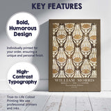 Earth Tone William Morris Furnishing Fabric Decorative Pattern Canvas Wall Art Print Decor Picture Ready to Hang