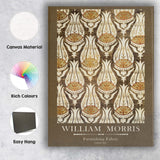 Earth Tone William Morris Furnishing Fabric Decorative Pattern Canvas Wall Art Print Decor Picture Ready to Hang