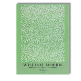 Soft Green Willow Leaf William Morris Nature Inspired Pattern Canvas Wall Art Print Decor Picture Ready to Hang