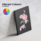 Soft Pink Rose Bloom Iridescent Botanical Illustration Canvas Wall Art Print Decor Picture Ready to Hang